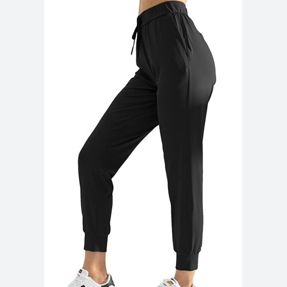 AJISAI Jogger Pants Stretch Waist With Drawstring & Pockets szM - Picture 10 of 12